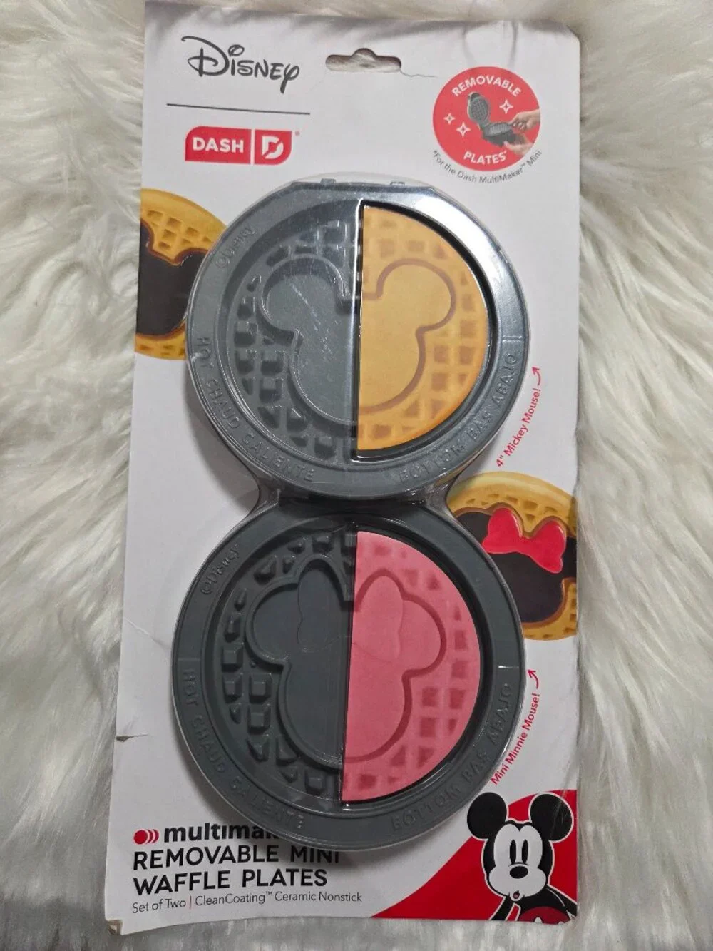 Mickey & Minnie Mouse Removable Plate Set for the MultiMaker Mini Maker